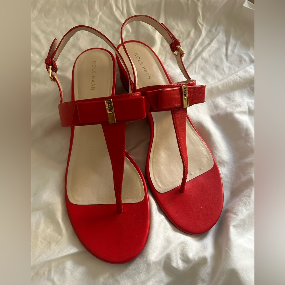 Cole Haan bow sandals, size 9